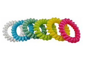 HAIR ELASTICS 6PCS. - CM11253